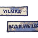 Seyhan Askeri Malzeme Hava Kuvvetleri 2019 Kamuflaj İsimlik ve Hava Kuvvetleri Yazısı