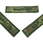 Seyhan Askeri Malzeme Kara Kuvvetleri Kamuflaj İsimlik - 2 Adet