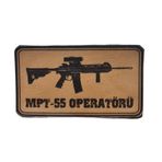 Seyhan Askeri Malzeme Mpt 55 Operatörü -Dikdörtgen Deri Peç - Arma - 2 Wolf Leather Patch