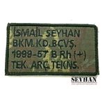 Seyhan Askeri Malzeme Tulum İsimliği (Kamuflaj)