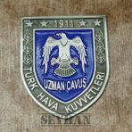 Seyhan Hava Kuvvetleri Uzman Çavuş Metal Cüzdan Rozeti