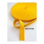 seyranat 3 Metre 3 cm Dar Dokuma %100 PAMUK Kolon Şerit Sarı Renk Çanta Askısı Sapı