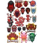 Şeytan Sticker Set 16 16 Parça Telefon, Tablet, Defter, Laptop Sticker