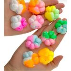 Seyuse 4 Adet Sukuşi Set Renkli Mini Squishy Kedi Patisi Taba Sukuşi Elastik Jel Stress Oyuncağı