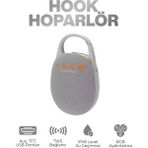 Seyutech Bluetooth Hoparlör Rgb Işıklı Tft Aux USB Girişli Ses Bombası Taşınabilir Şarjlı Kablosuz Speaker - Gri