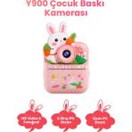 Seyutech Çocuk Kamerası Dijital Hd Video Kayıt ve Fotoğraf Termal Resim Kağıt Baskılı Yazıcı - Pembe