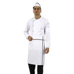 SEZA TEKSTİL Biyeli Bel Önlük Aşçı Garson Şef Barista Kafe Cepli Apron Mutfak Önlüğü (Alpaka Kumaş) 150400600