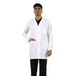 SEZA TEKSTİL Gömlek Yaka Orta Boy Beyaz Önlük Erkek Doktor Öğretmen Hemşire Laboratuvar Önlüğü