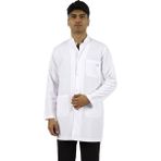 Seza Tekstil Hakim Yaka Orta Boy Beyaz Erkek Doktor Öğretmen Hemşire Laboratuvar Önlüğü - 4XL