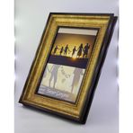 Sezer Çerçeve-13X18 Cm Altin Siyah Renkli Eskitme Dekoratif Konsol Fotoğraf Çerçevesi
