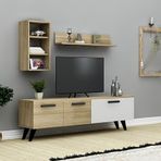 Sezeray Roma Safir Meşe Beyaz Tv Ünitesi