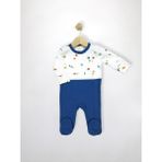 Sezgibaby Erkek Bebek Tulum - Mavi - 3 - 6 Ay