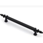 Sezgin Metal Kumru Boy Kulp Mat Siyah Dolap Vestiyer Çekmece Kulp 5 Adet - 96 mm
