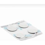 Sezince Tens Pedi Yedek Elektrod 3,2 cm Yuvarlak 4'lü 1 Paket - Beyaz