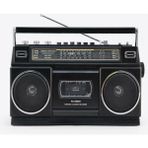 Sezy 555BT Boombox Bluetooth Nostaljik USB Sd Fm Radyo Kaset Çalar Kayıt Özellikli Müzik Play Hoparlör - Siyah
