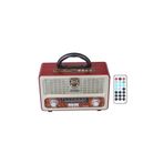 Sezy Meier 111 Bt Şarjlı Nostaljik Radyo Bluetootlu-kumandalı Usb/sd Açık Kahverengi