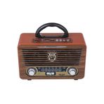 Sezy Meier 115 Bt Bluetoothusb Sd Kart Girişli Kumandalı Radyo Mp3 Koyu Kahverengi