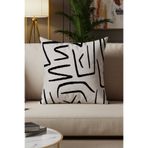Sezyon Vira Desenli 50x50 Beyaz Kırlent Kılıfı