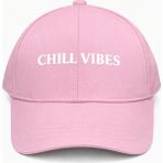 SF Collection Chıll Vıbes Baskılı Unisex Basic Spor Şapka - Standart - Açık Pembe