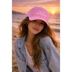 SF Collection Unisex Ceo Of Overthinking Baskılı Spor Şapka – Ayarlanabilir Pamuklu Cap Günlük Kombin Şapkası - Standart - Açık Pembe