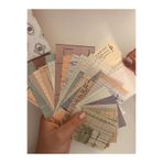 SF SCRAPBOOK KIRTASİYE 30 Parça Çizgi Desenli Scrapbook Kağıt Seti Vintage Scrapbooking
