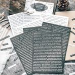 Sf Scrapbook Sticker Set 4 Sayfa Siyah Renkli A5 Ölçüler ile Kırtasiye Ürünü