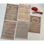 Sf Scrapbook Vintage, Müzik Nota Kağıt Temalı Journal Set, Scrapbook, Bullet, Galeri Duvarı, Sanatsal Baskı - Müzik2