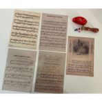 Sf Scrapbook Vintage, Müzik Nota Kağıt Temalı Journal Set, Scrapbook, Bullet, Galeri Duvarı, Sanatsal Baskı - Müzik3