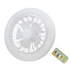 SFALCI E27 Küçük Fan LED Işıklı Uzaktan Kumandalı Sessiz Tavan Vantilatörü
