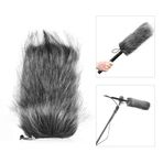 SFALCI Evrensel Profesyonel Mikrofon Kürklü Cam Esnek Dağı Kürk Cam için Rode VMGO Video Mic GO, VideoMic Pro, Mikro için SGC-598 598 EMC965 NV1 XM1 CG60 için, vb