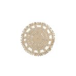 SFB Elora Yuvarlak Jüt Kilim Doğal Bohem Modern Tasarım Halı – Salon, Yatak Odası ve Dekoratif Kullanım İçin Balkon Halısı Mutfak halısı Banyo halısı (hasır-bej, 75 x 75 cm)