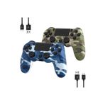SFL Product PS4/Slim/Pro Desenli Kamuflaj Gamepad Oyun Kolu Yüksek Bataryalı Kablosuz Oyun Kolu 2Li