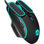 SG-G55 Xfora LED Işıklı Gökkuşağı Aydınlatmalı 7d Makro Tuşlu Siyah 7200 Dpı Oyuncu Mouse,