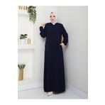 SG SARİALGİYİM TAM YAZLIK İNCE KUMAŞ TİRİL TİRİL YAZLIK SADE KALİTELİ ŞIK KOLLARI LASTİKLİ GİZLİ FERMUARLI FERACE