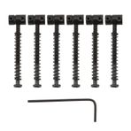 SG Store 6 adet kompanse iskele selesi elektro gitar için 10,8 mm küçük çelik silindir 6 ton Fender Squier Telecaster ile uyumlu 10,8 x 6,5 x 6,5 mm