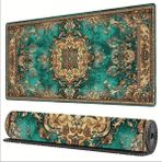 Sge Teknoloji 65X25 cm Persian Halı Temalı Kaydırmaz Taban Speed Yüzey Oyuncu Mouse Pad Gaming - Siyah