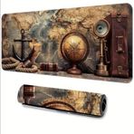 Sge Teknoloji 70X30 cm Denizci Haritası Tasarımı Kaydırmaz Taban Speed Yüzey Oyuncu Mouse Pad Gaming
