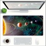 Sge Teknoloji 70X30 cm Güneş Sistemi Temalı Kaydırmaz Taban Speed Yüzey Oyuncu Mouse Pad Gaming