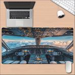 SGE TEKNOLOJİ 70X30 CM UÇAK KOKPİT KAYDIRMAZ TABAN SPEED YÜZEY OYUNCU MOUSE PAD GAMİNG