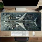 Sge Teknoloji 70X30 cm Uçak Maketi Kaydırmaz Taban Speed Yüzey Oyuncu Mouse Pad Gaming