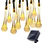 SGE TEKNOLOJİ GÜNEŞ ENERJİLİ SU DAMLASIİ 49 LED SARI RENKLİ SOLAR BAHÇE AYDINLATMASI LED LAMBA