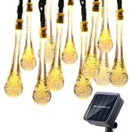 Sge Teknoloji Teknoloji Güneş Enerjili 30 LED Sarı Renkli Solar Bahçe Aydınlatması LED Lamba Su Damlası