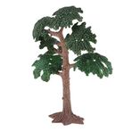 SGerste 10 cm -24 cm Yükseklik Plastik Model Ağaç Bahçe Diorama Manzara Yeşil Manzara Düzeni - Yeşil, 13,5 cm