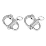 SGerste 2 Parça / Set Yüksek Kalite 304 Paslanmaz Çelik Çıtçıt Kelepçe Hızlı Çıkarılan Sabit Kepçe Armatürü 3,2 x 2 cm