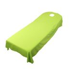 SGerste Güzellik Masajı SPA Tedavi Yumuşak Polyester Yatak Masa Örtüsü Çarşafları Yeniden Kullanılabilir - Yeşil, 80 cm x 190 cm