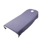 SGerste Güzellik Masajı SPA Tedavi Yumuşak Polyester Yatak Masa Örtüsü Tekrar Kullanılabilir - Mor, 80 cm x 190 cm