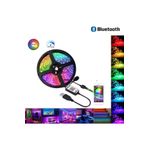 sgeteknoloji Bluetooth 5 Metre 150 Led Usb Rgb Telefon Kontrollü Mutfak Dolabı Tv Arkası Animasyonlu Şerit Led