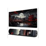 sgeteknoloji SGE TEKNOLOJİ 70X30 CM KIRMIZI JAPON MANZARA KAYDIRMAZ TABAN SPEED YÜZEY OYUNCU MOUSE PAD GAMİNG