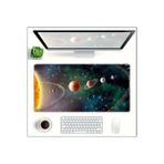 sgeteknoloji SGE TEKNOLOJİ 90X40 CM GÜNEŞ SİSTEMİ TEMALI KAYDIRMAZ TABAN SPEED YÜZEY OYUNCU MOUSE PAD GAMİNG