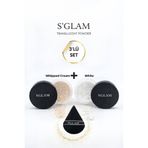 S'GLAM Pudra Seti Ve Pudra Süngeri (Bej-White)